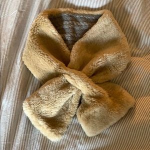 Reversible faux fur and knit scarf from Anthro